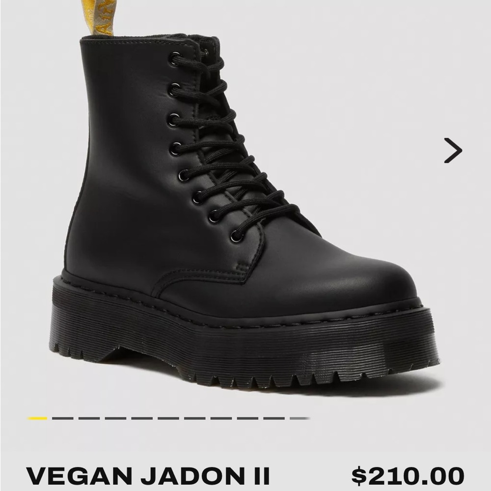 Black platform Dr. Martens boots